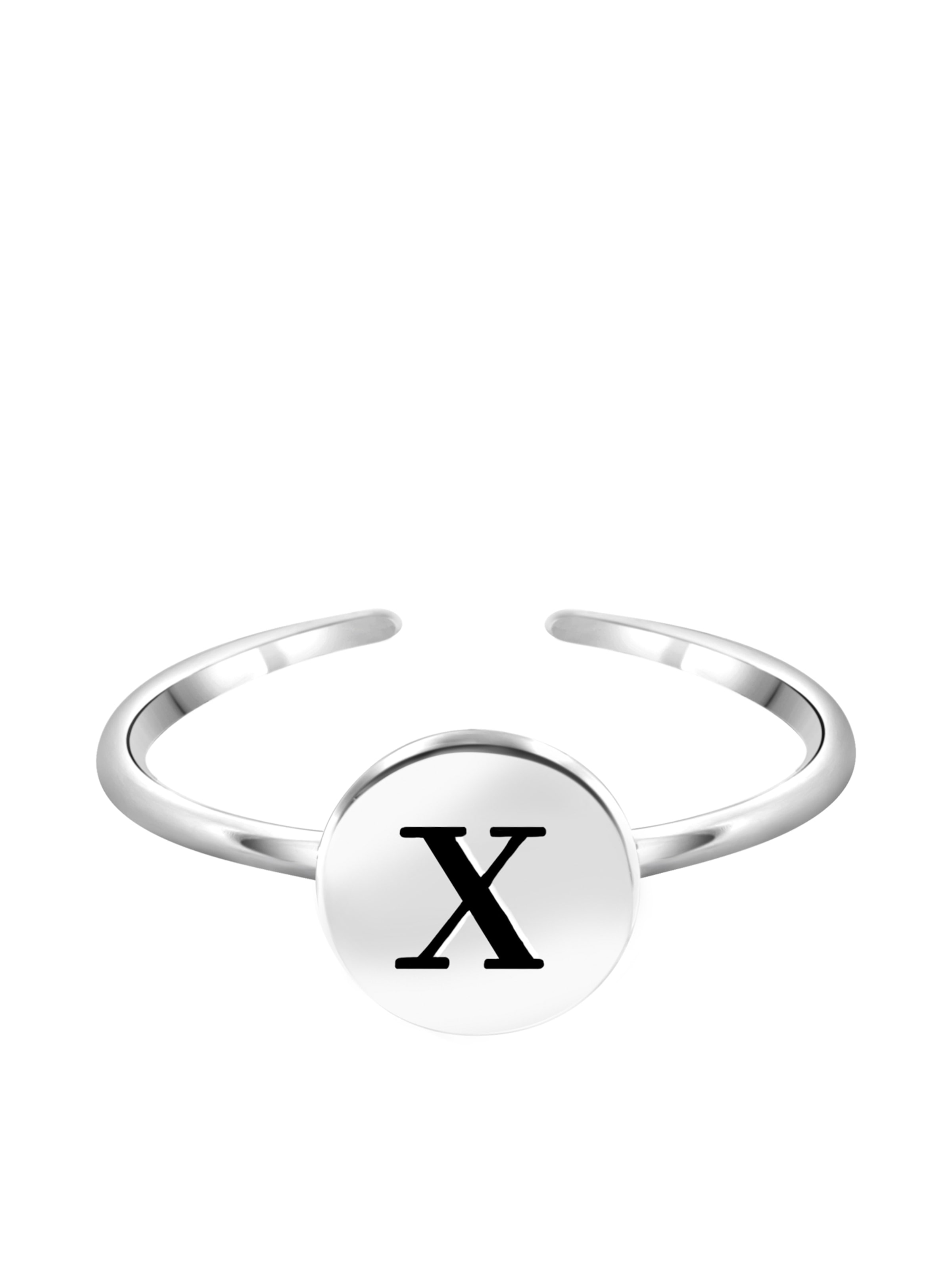 Lucardi Ring in Silver: front