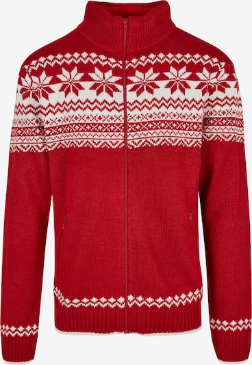 Brandit Kardigan u crvena / bijela, Pregled proizvoda