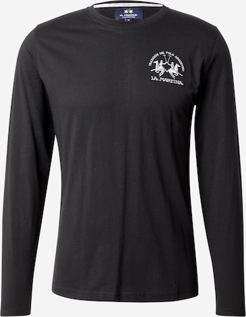 La Martina Shirt in Black: front