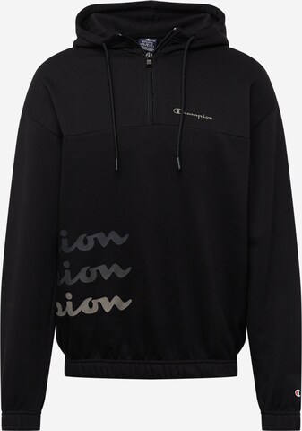 Champion Authentic Athletic Apparel Sweatshirt in Black: front