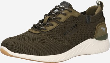 Sneaker bassa di MUSTANG in verde: frontale