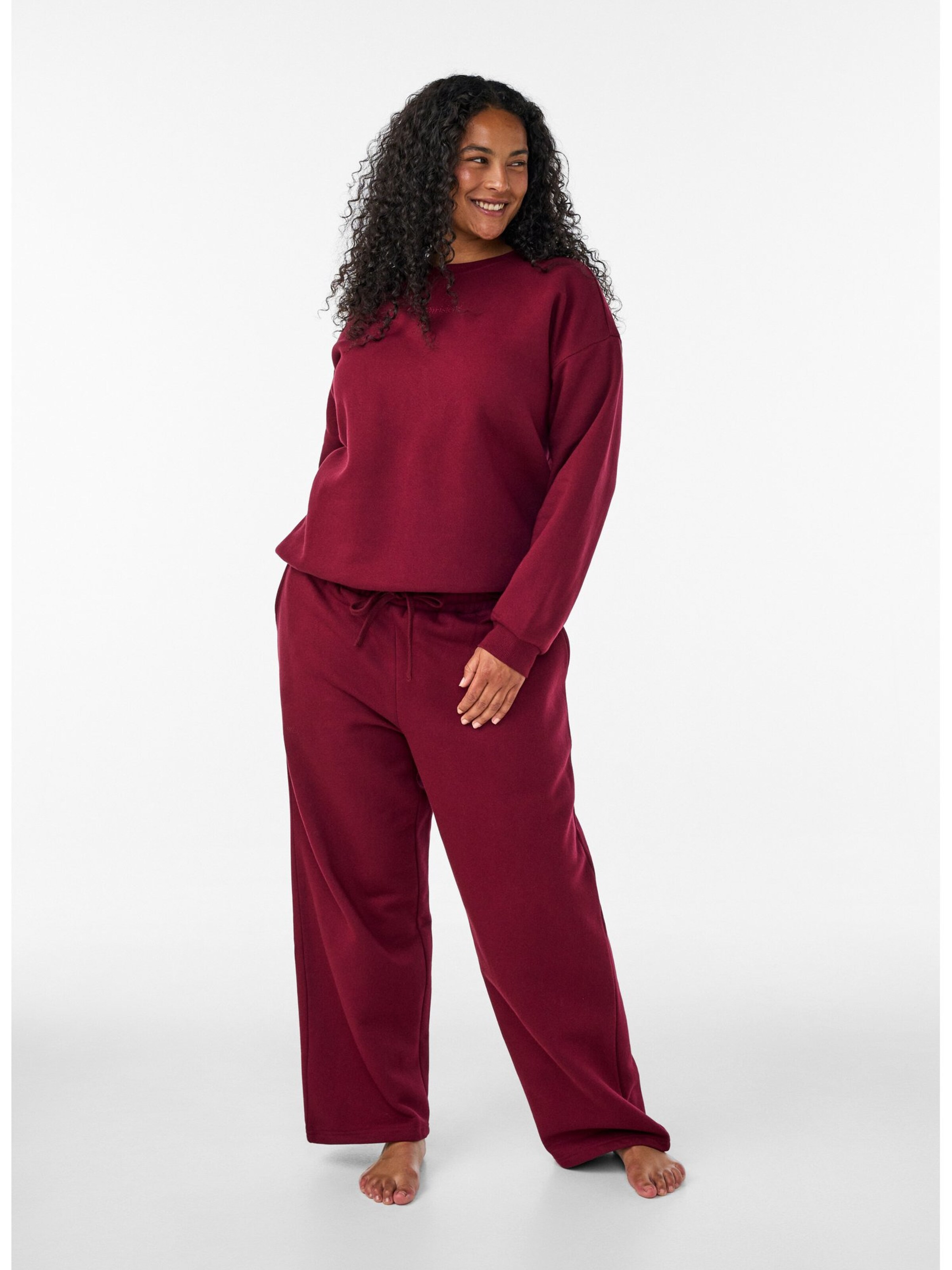 ZizziSweater majica 'MRIKKE' - crvena boja