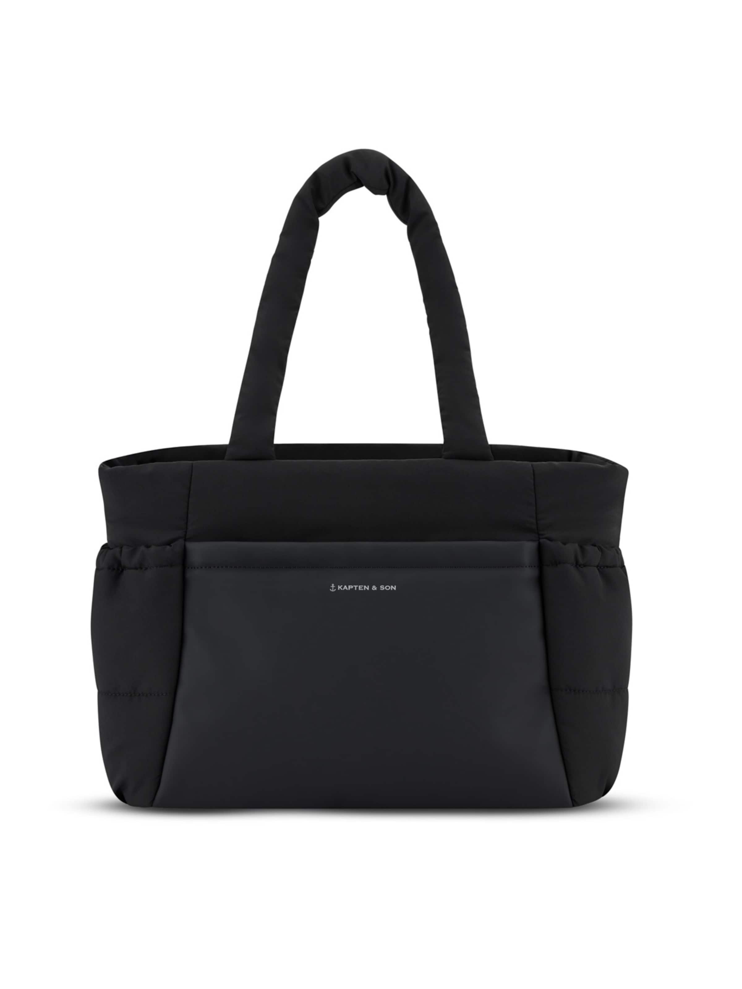 Kapten & Son Shopper 'Hellvi Cloud Medium'‌ in Schwarz: Vorderseite
