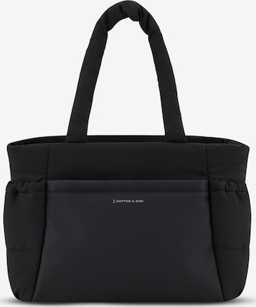 Kapten & Son Shopper 'Hellvi Cloud Medium' in Schwarz: Vorderseite