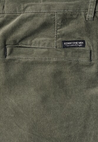 Street One MEN Regular Chino Pants in Green