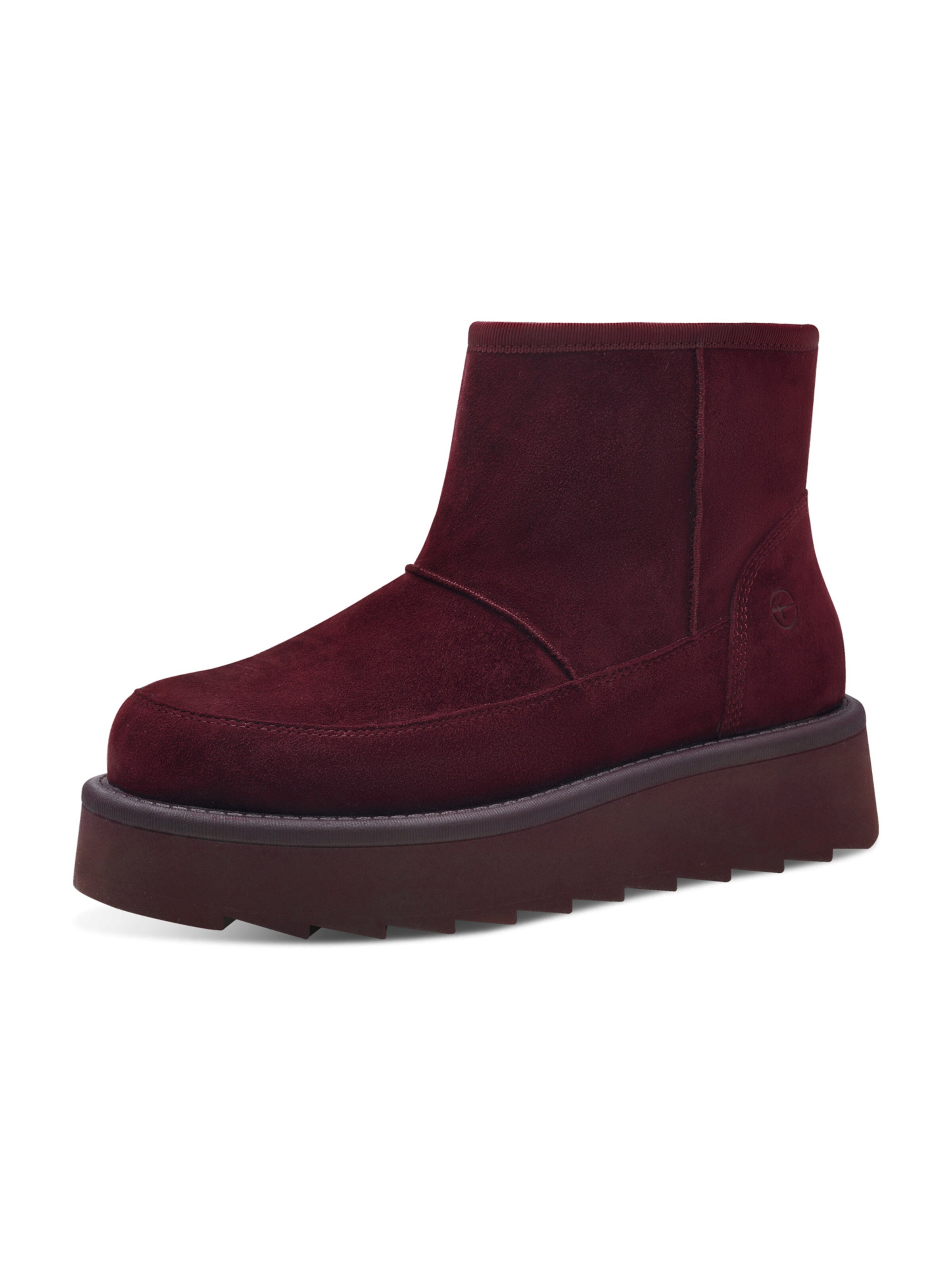 Tamaris Boots in Rood: voorkant