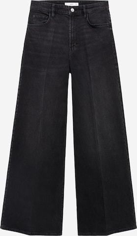 MANGOWide Leg/ Široke nogavice Traperice 'ELISE' - crna boja: prednji dio