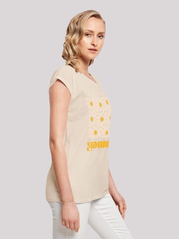 F4NT4STIC Shirt 'Summer Sunflower' in Beige