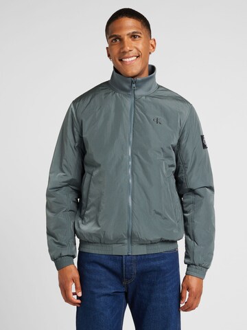 Calvin Klein Jeans Regular Between-season jacket 'HARRINGTON' in Grey: front