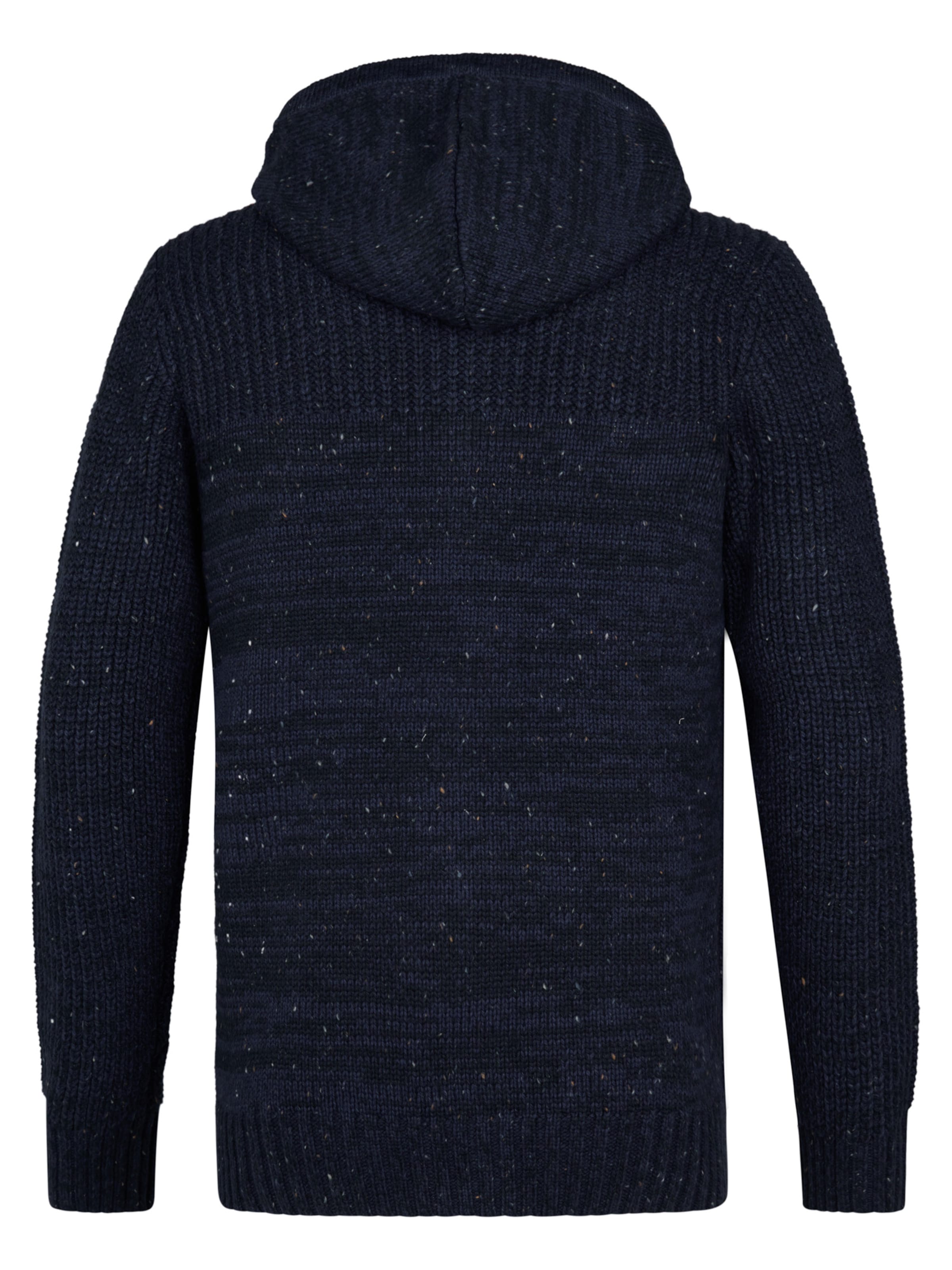 Petrol Industries Knit Cardigan in Blue