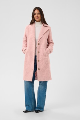 Kaffe Between-seasons coat in Pink