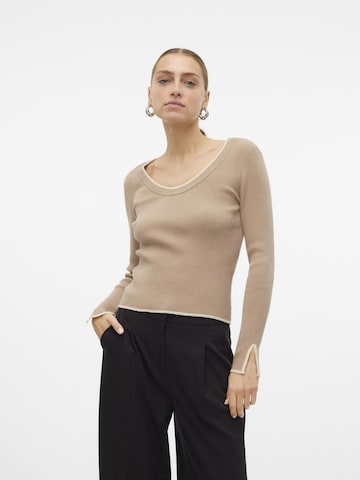 VERO MODA Trui 'Joan' in Beige: voorkant