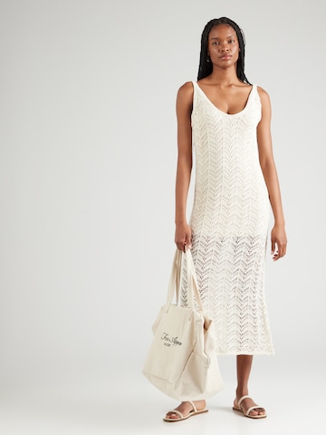 Happiness İstanbul Πλεκτό φόρεμα σε μπεζ: μπροστά