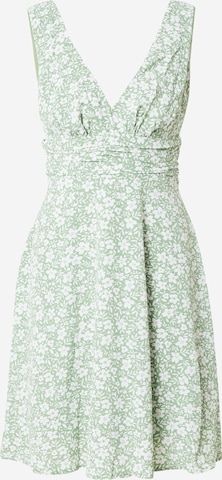 SISTERS POINT - Vestido 'GABBI' em verde: frente