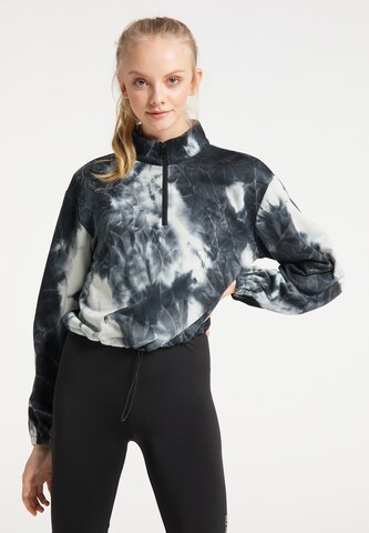 myMo ATHLSR Sweatshirt in Zwart: voorkant