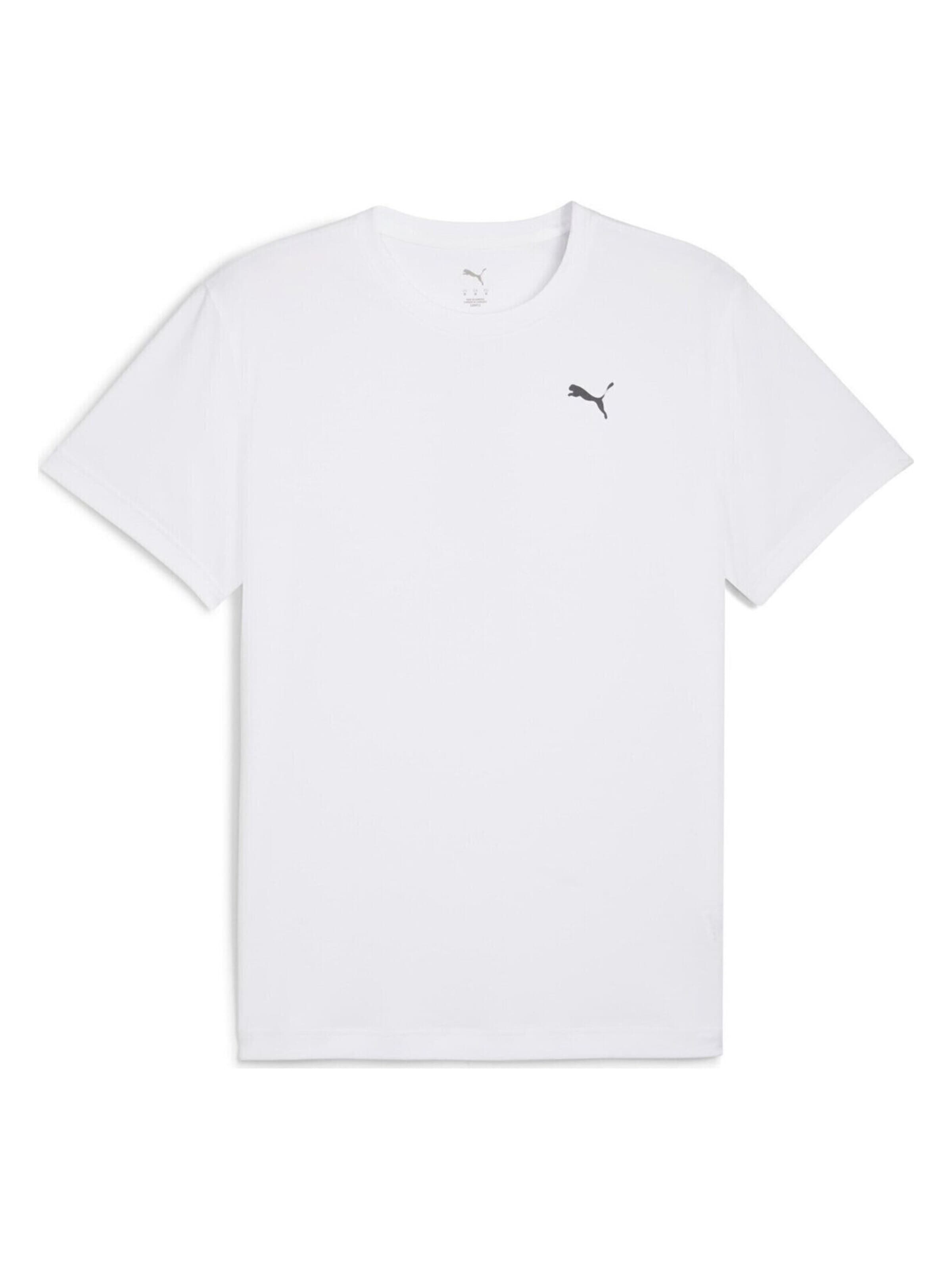 Maglietta 'Puma Graphics Running Faster Tee M' di PUMA in bianco: frontale