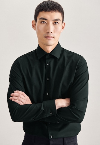 SEIDENSTICKER Slim fit Business Shirt in Black