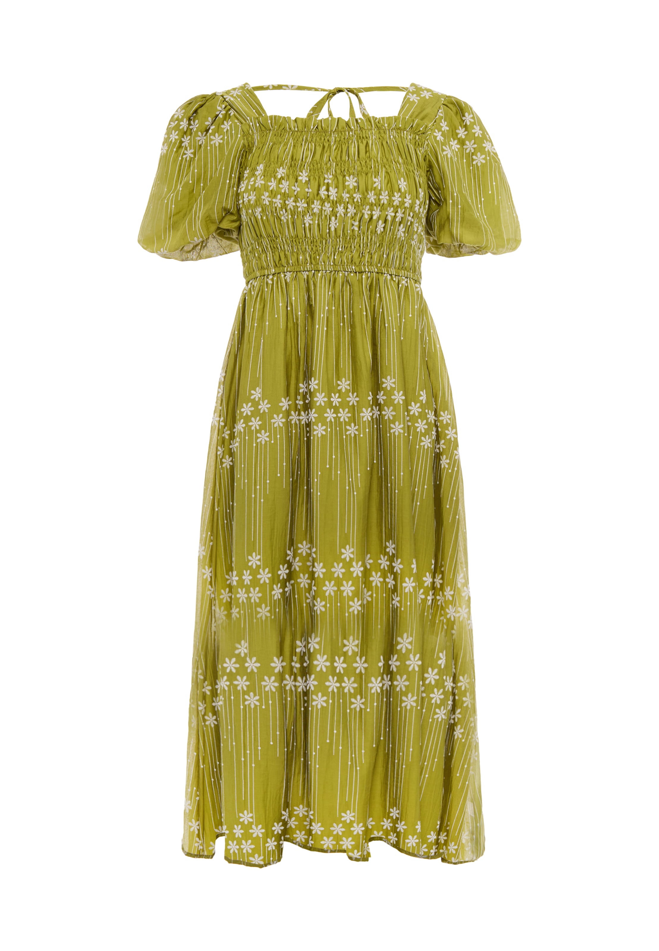IZIA - Vestido en verde: frente