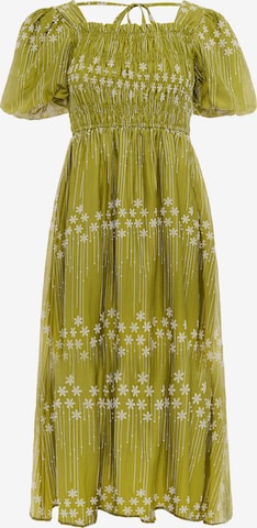 IZIA - Vestido en verde: frente