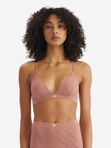 ADIDAS ORIGINALS Triangel BH ' Terrot Flex ' in Beige: voorkant