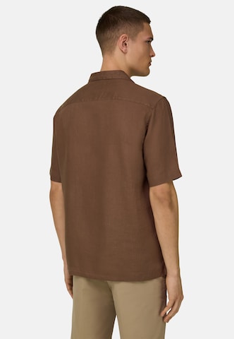 Boggi Milano Regular fit Button Up Shirt in Brown