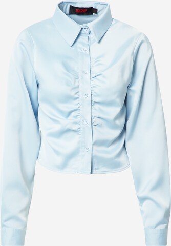 Misspap Blouse in Blauw: voorkant