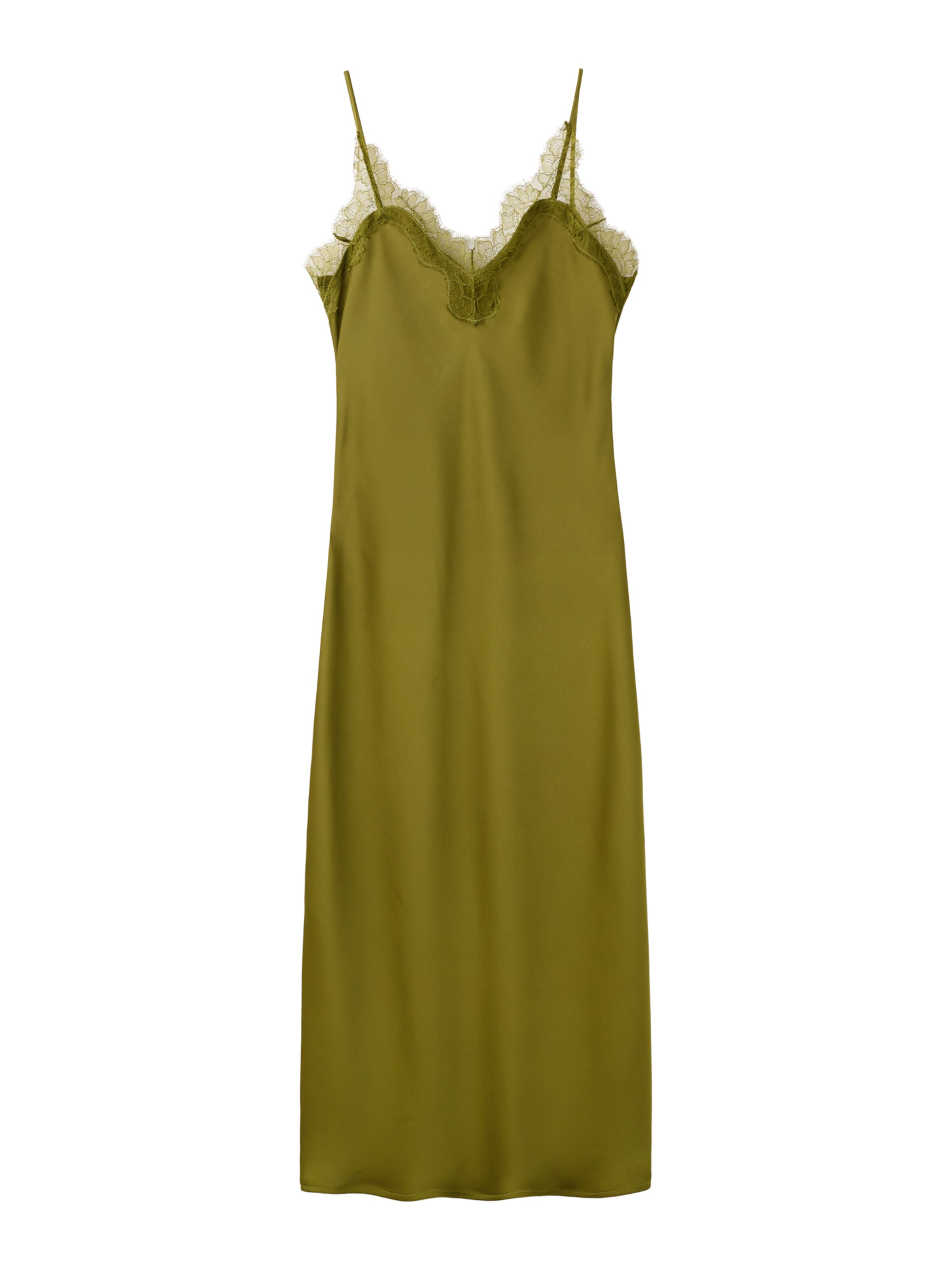 MANGO Kleid 'Easy' in Grün: Vorderseite