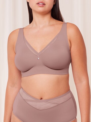 TRIUMPH Bügelloser BH ' True Shape Sensation ' in Braun: Vorderseite