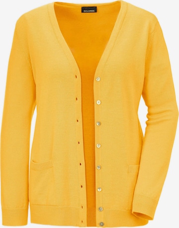 Goldner Gebreid vest in Geel: voorkant