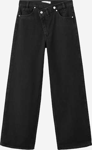 MANGOWide Leg/ Široke nogavice Traperice 'Malene' - crna boja: prednji dio