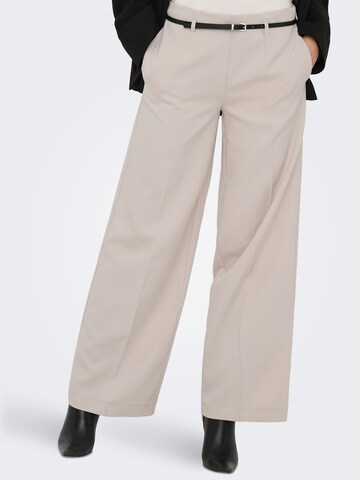 ONLY Regular Trousers 'ONLMalika' in Beige