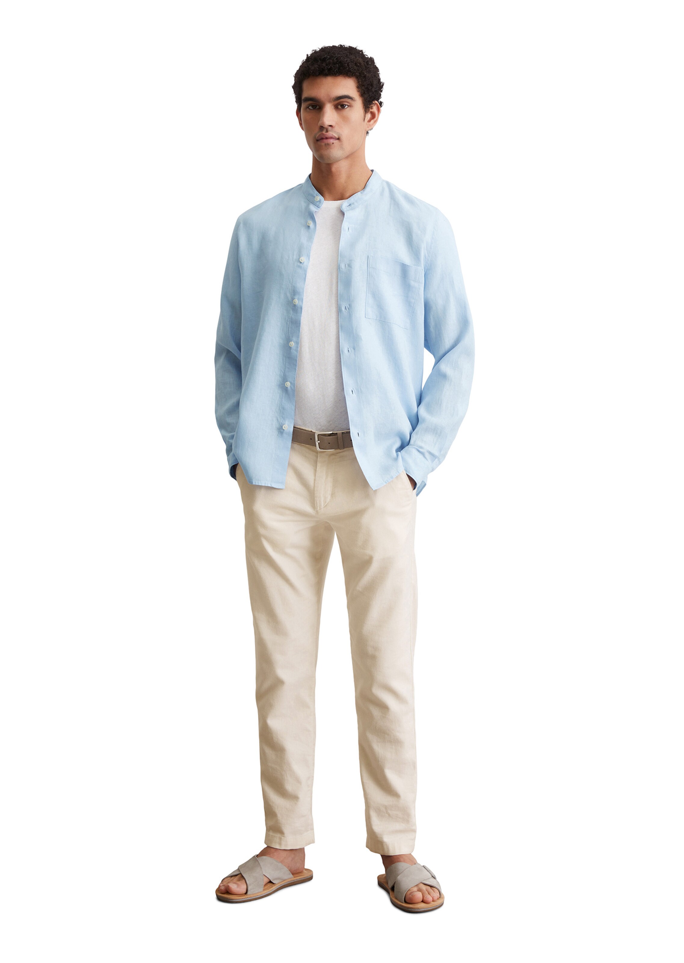 Marc O'Polo Regular fit Overhemd in Blauw