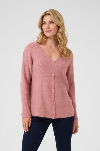 Love Copenhagen Gebreid vest 'Paula' in Roze: voorkant