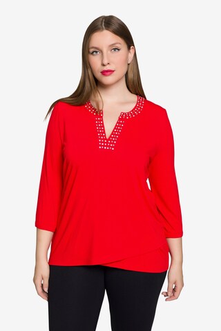 T-shirt Ulla Popken en rouge : devant