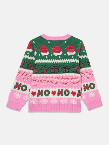 Pulover 'KMGHOHO X-MAS' de la Only Mini pe roz