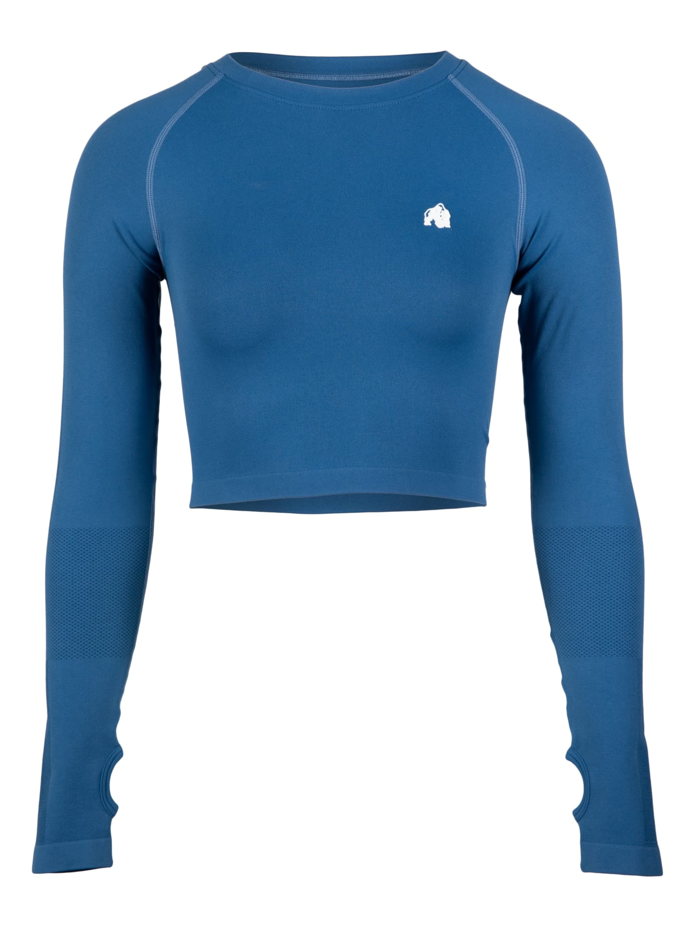 T-shirt fonctionnel 'Hilton Seamless' Gorilla Wear en bleu : devant