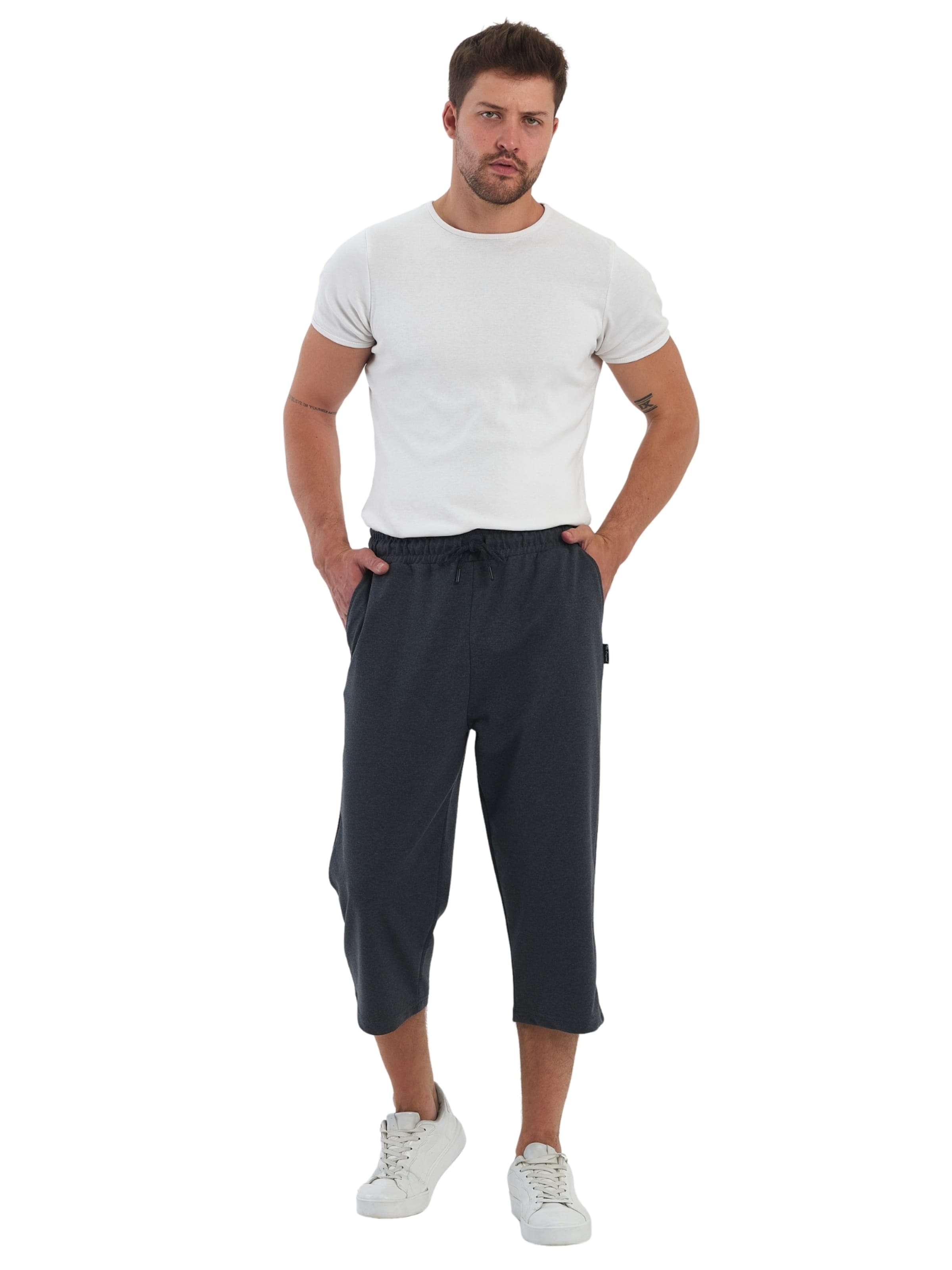 comeor Regular Workout Pants in Grey: front