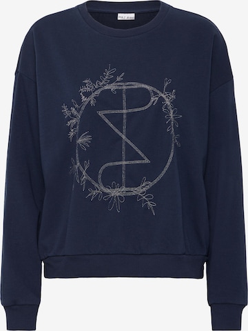 PULZ Jeans Sweatshirt 'Tabita' i blå: forside