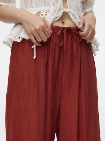 VERO MODA Wide Leg Bukser 'GAJA' i rød