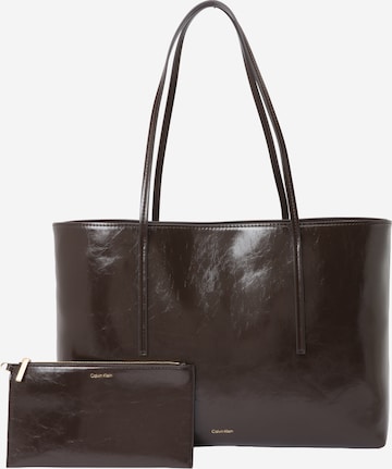 Regular Cabas Calvin Klein en marron : devant