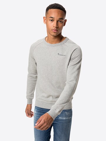 KnowledgeCotton Apparel Sweatshirt 'ELM' in Grey: front