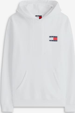 balts Tommy Jeans Sportisks džemperis 'Essential': no priekšpuses