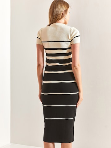 Bianco Lucci Úpletové šaty – černá