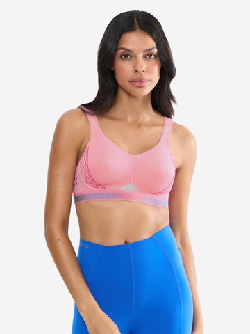 TRIUMPH Bralette Sports bra ' Triaction Cardio Flow ' in Pink: front