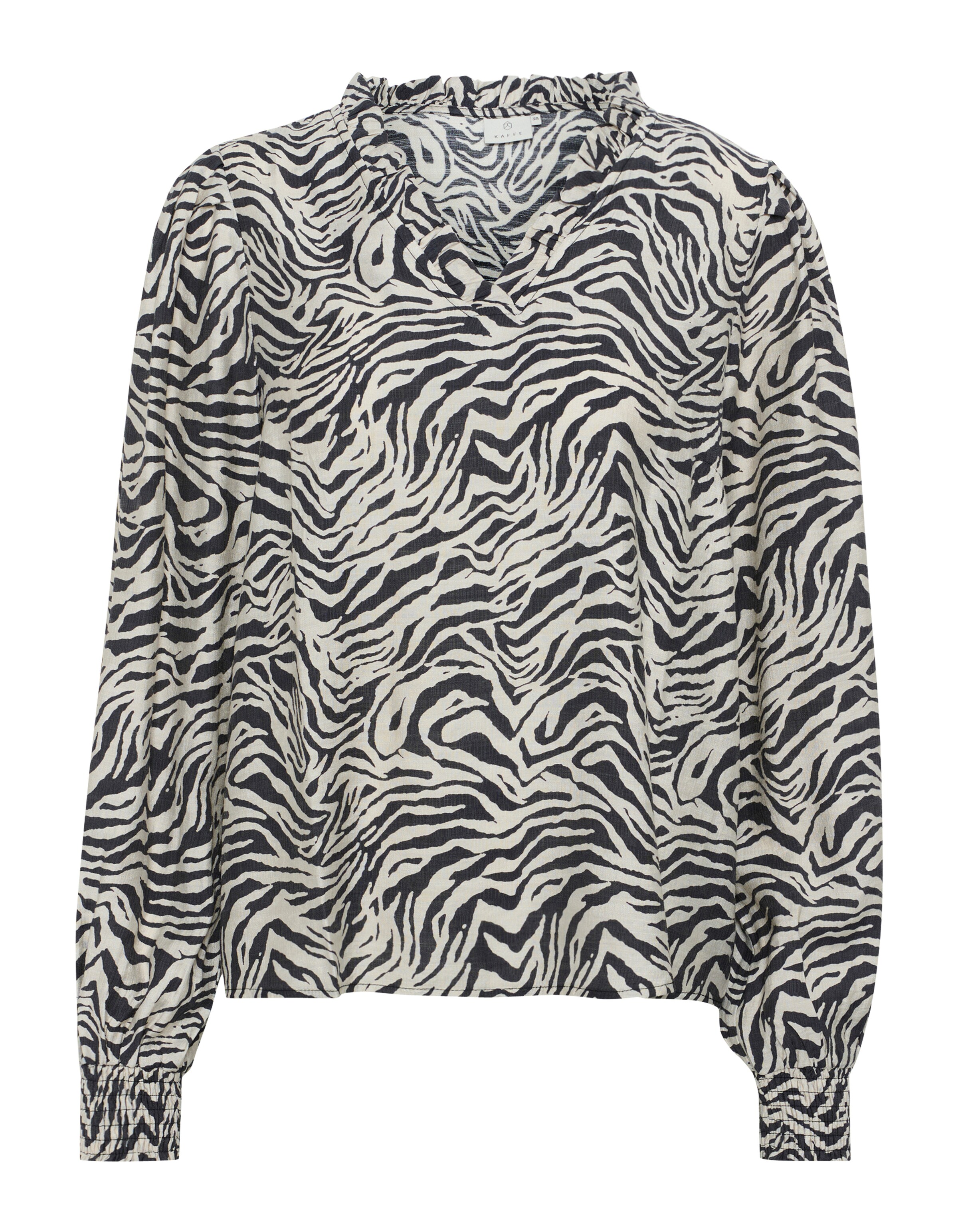 Kaffe Blouse 'Jodie' in Zwart: voorkant