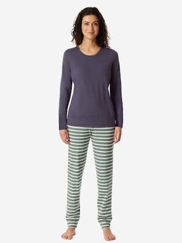 Pyjama 'Casual Essentials' SCHIESSER en vert