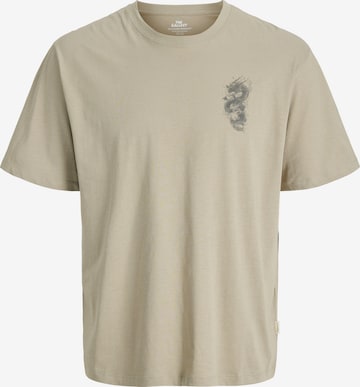 žalia Jack & Jones Plus Marškinėliai 'JORTRENDY OBJECTS': priekis