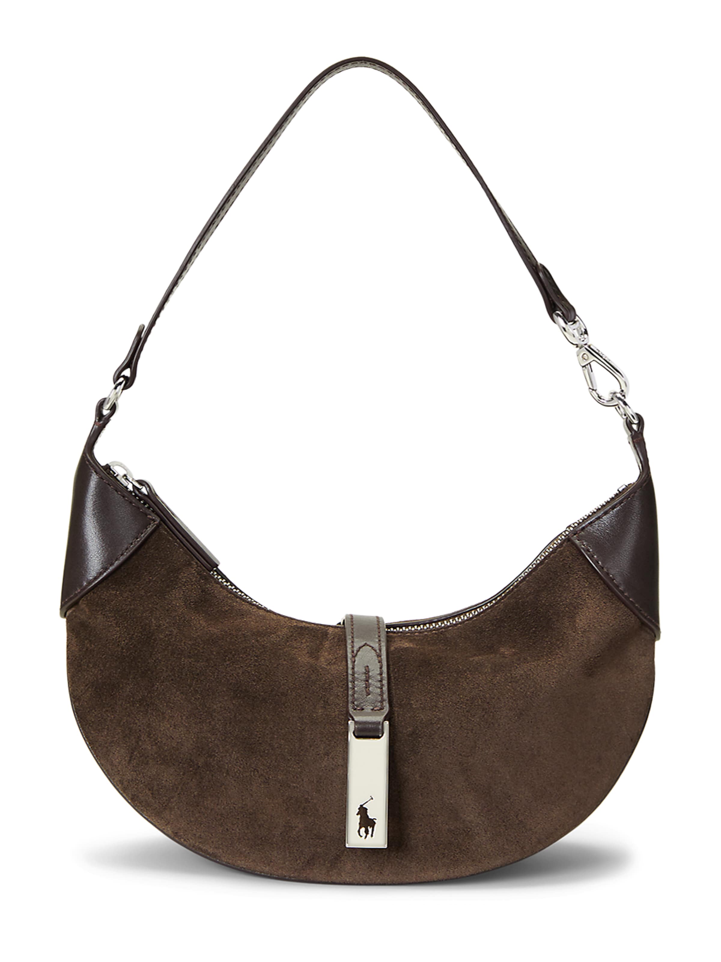 Borsa a spalla di Polo Ralph Lauren in marrone: frontale