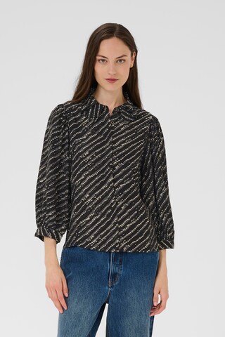 KAREN BY SIMONSEN Bluse 'KBDavina' i sort: forside