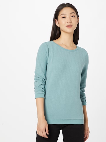 TOM TAILOR DENIMSweater majica - plava boja: prednji dio